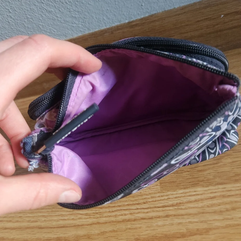 Vera Bradley Women's Floral Cosmetic Bag/Pencil Bag - Picture 4 of 7